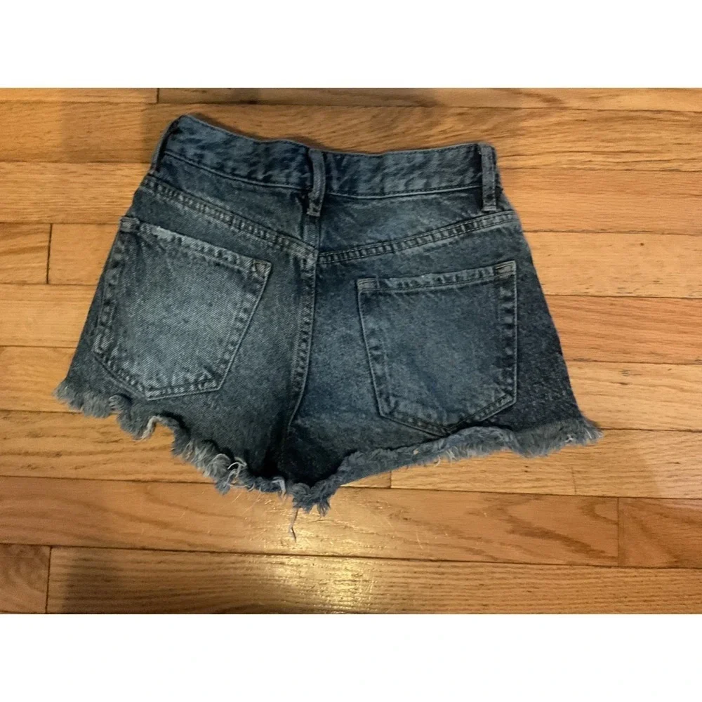 PacSun High Rise Festival Light Wash Denim Shorts Size 23 T55-17‎